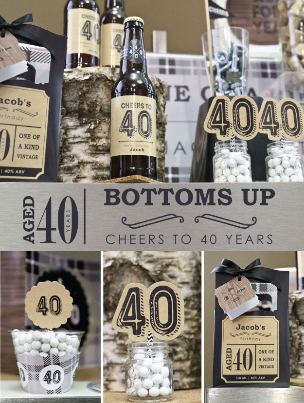 Male 40Th Birthday Party Ideas
 Birthday Party Ideas for Men Cheers to 40 Years Milestone