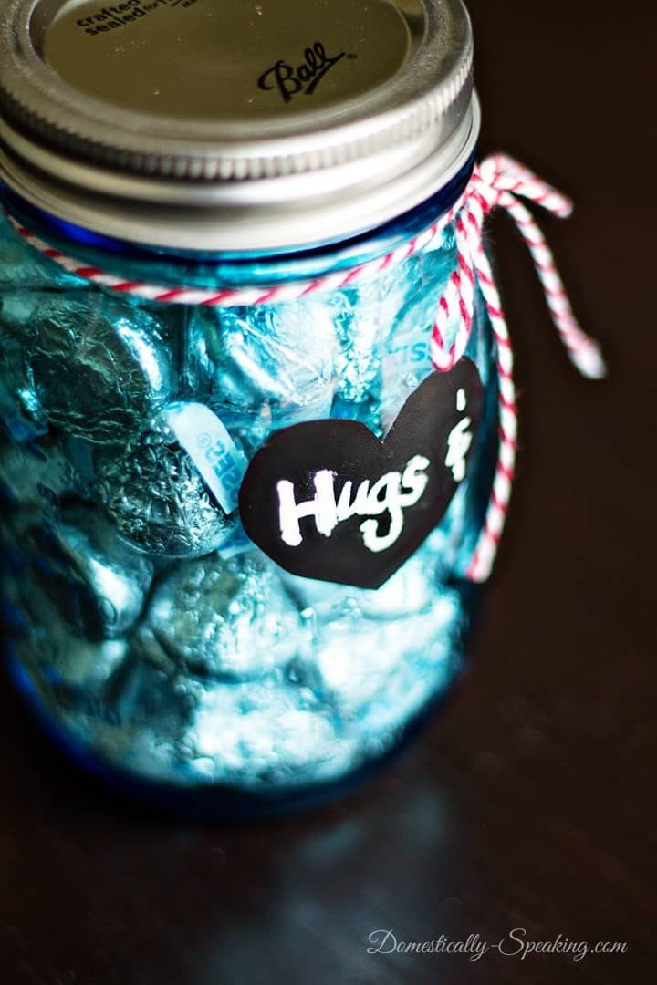 Mason Jar Valentine Gift Ideas
 Hugs and Kisses Mason Jar Valentines Gifts Domestically
