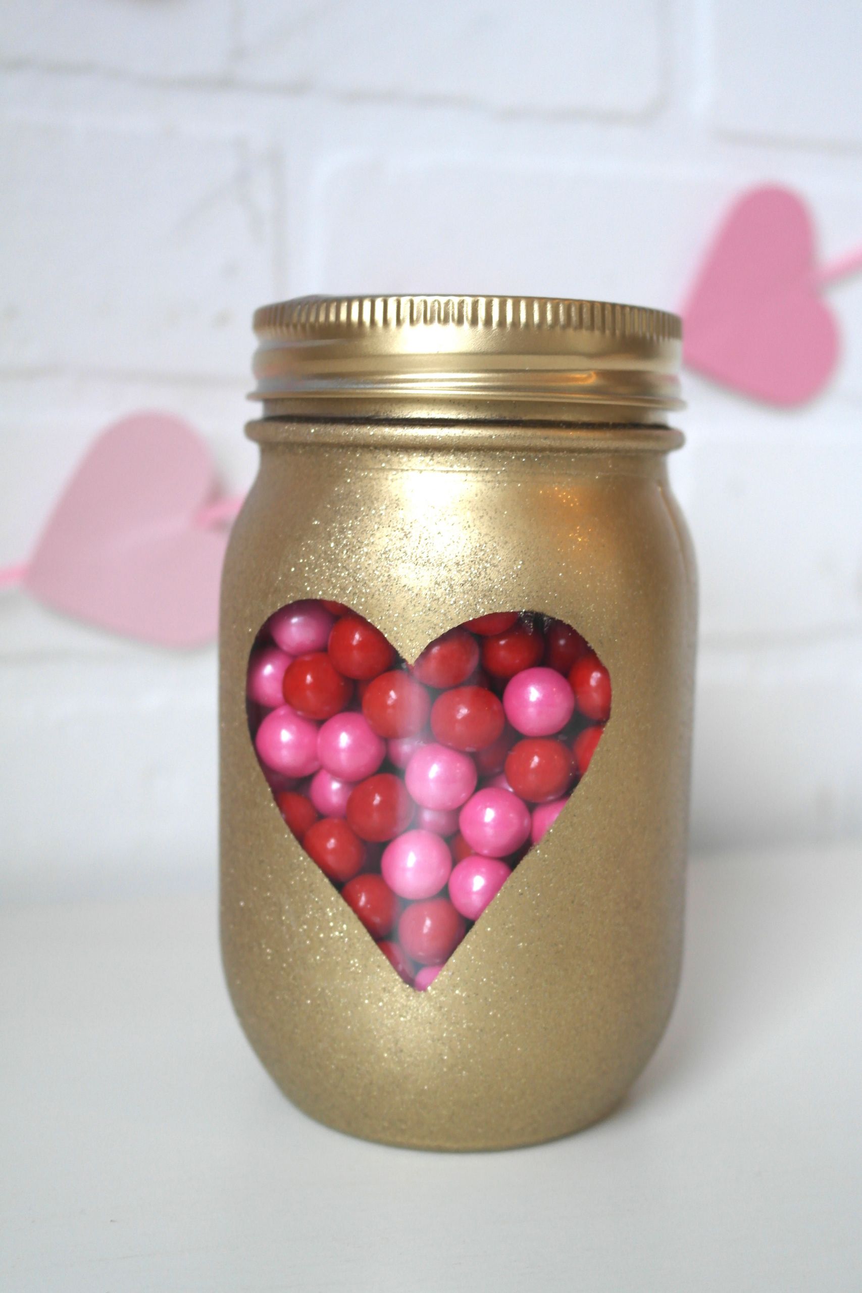Mason Jar Valentine Gift Ideas
 Mason Jar Candy Valentines Easy Craft Ideas