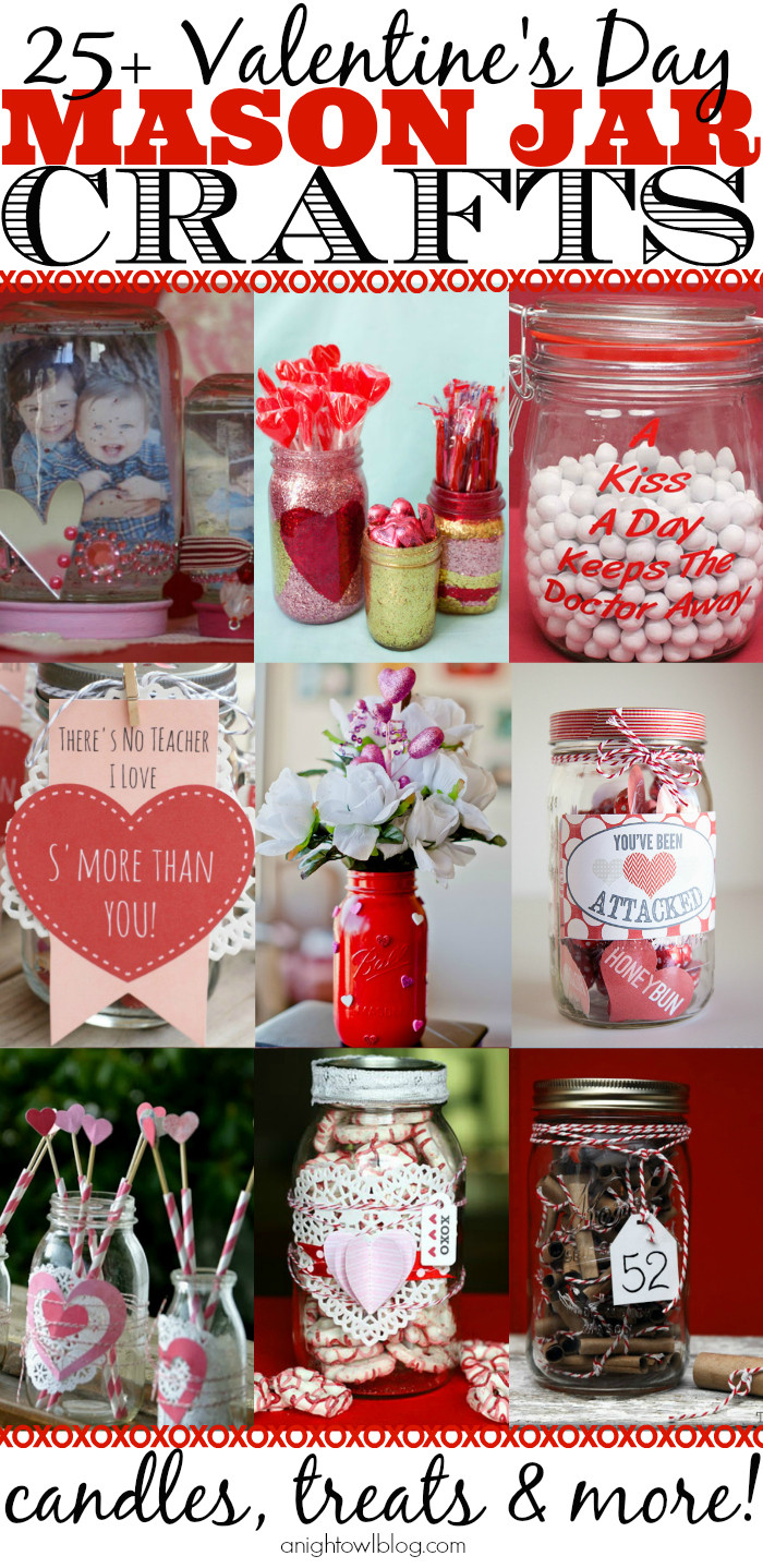 Mason Jar Valentine Gift Ideas
 25 Mason Jar Valentines