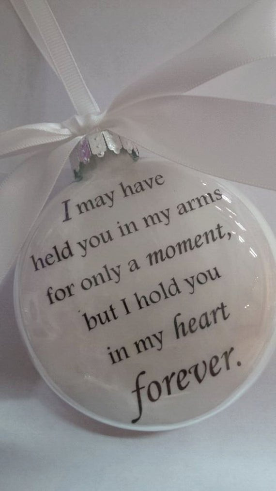 Memorial Gifts For Loss Of A Child
 Infant Memorial Ornament Loss of Child Keepsake Sympathy