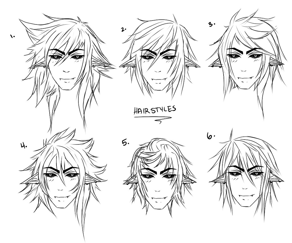 Mens Anime Hairstyles
 Male Anime Hairstyles Drawing at GetDrawings