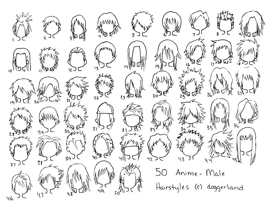 Mens Anime Hairstyles
 anime male hair styles by totamikun on DeviantArt