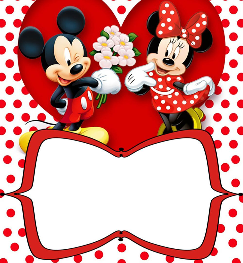 Mickey And Minnie Birthday Invitations
 Printable Minnie & Mickey Mouse Birthday Invitation