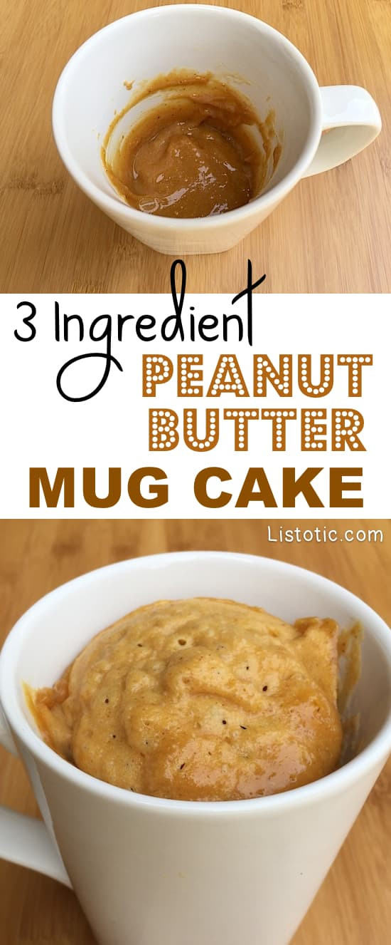 Microwave Chocolate Cake Recipes
 Easy Microwave Peanut Butter Mug Cake Recipe 3 Ingre nts