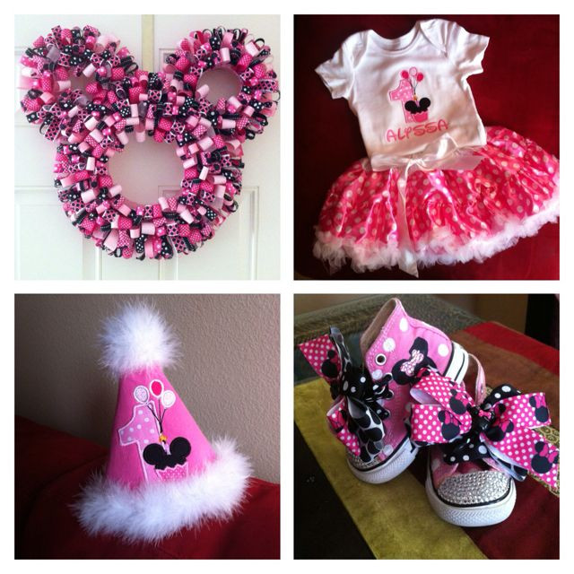 Minnie Mouse 1st Birthday Decorations
 Minnie Mouse 1st Birthday Party Ideas