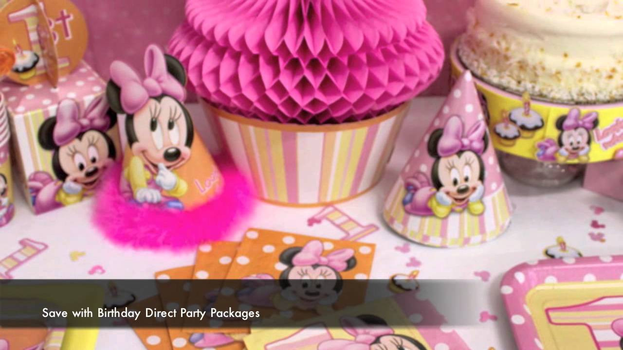 Minnie Mouse 1st Birthday Decorations
 Minnie Mouse 1st Birthday Party Supplies