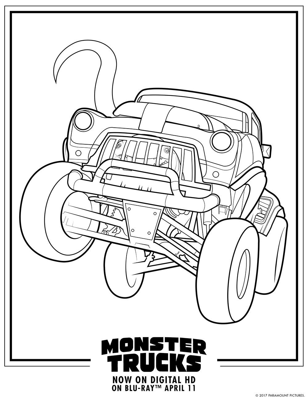 Monster Truck Coloring Pages Printable
 Monster Trucks Printable Coloring Pages — All for the Boys
