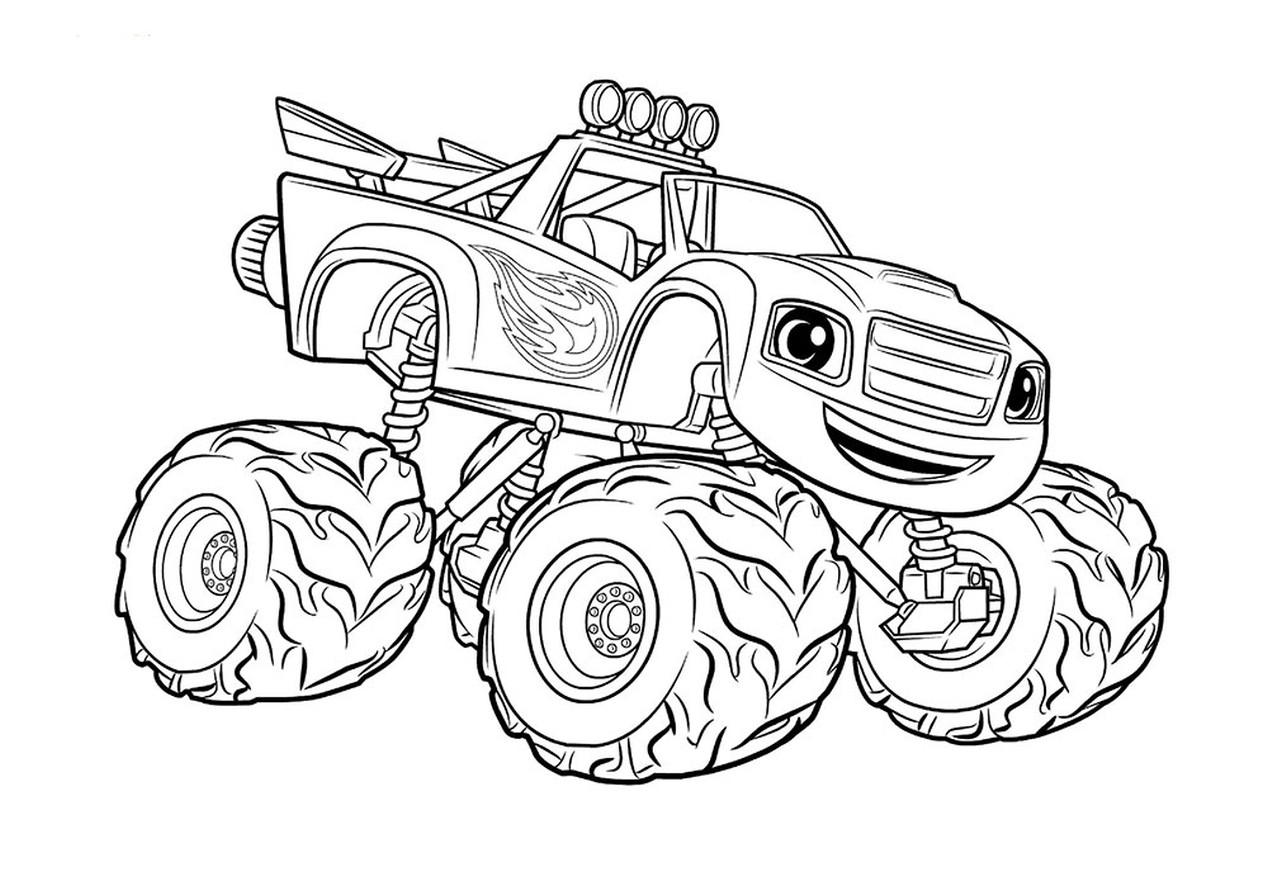 Monster Truck Coloring Pages Printable
 Get This monster truck coloring page free printable for