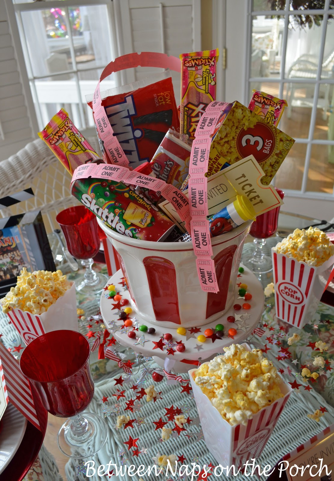 Movie Night Birthday Party
 Children’s Party Table for Movie Night