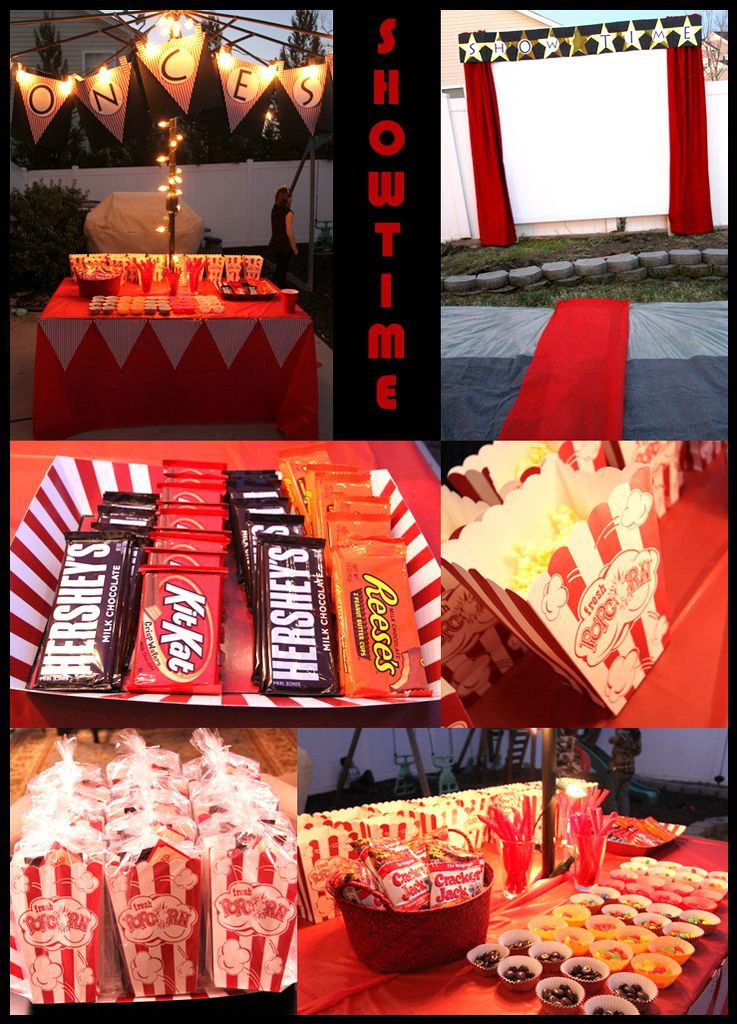 Movie Night Birthday Party
 Like Mom And Apple Pie "Show Time" A Movie Themed