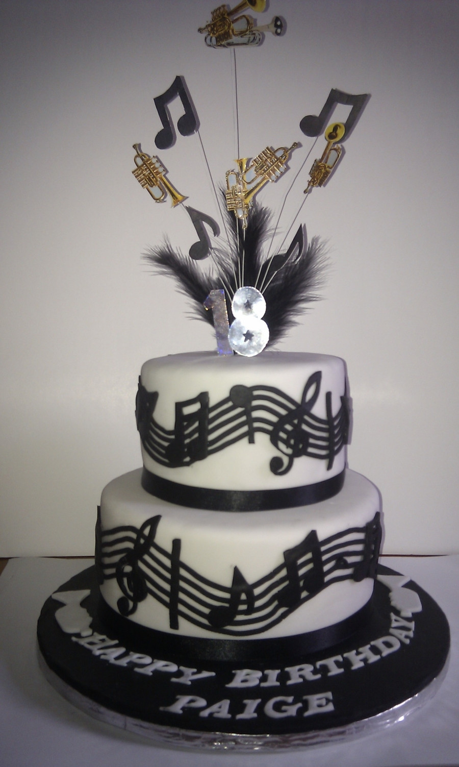 Music Birthday Cake
 Music trumpet Theme Cake CakeCentral