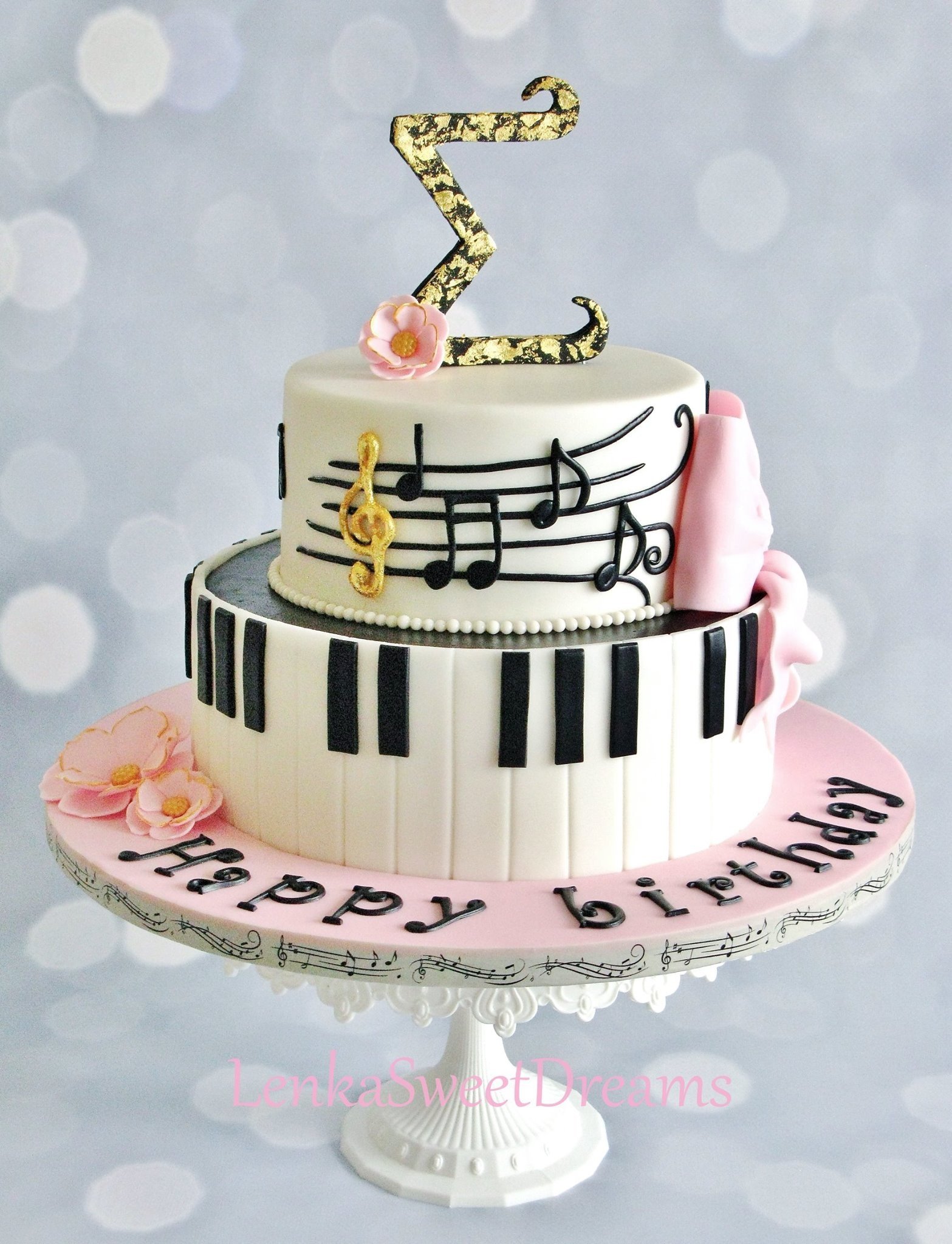 Music Birthday Cake
 Piano Music Cake CakeCentral