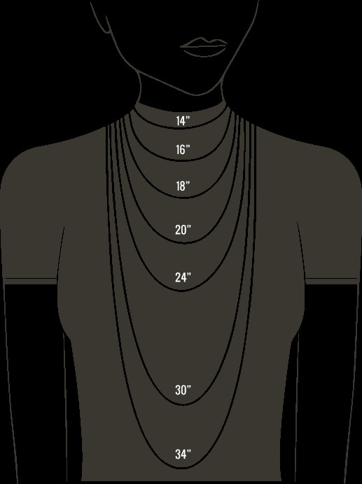 Necklace Size Guide
 NECKLACE SIZE CHART FOR WOMEN – Gemn Jewelery – Medium
