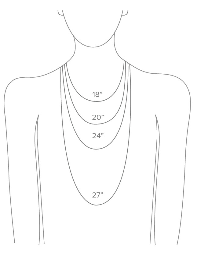 Necklace Size Guide
 Necklace and Bracelet Size Guide
