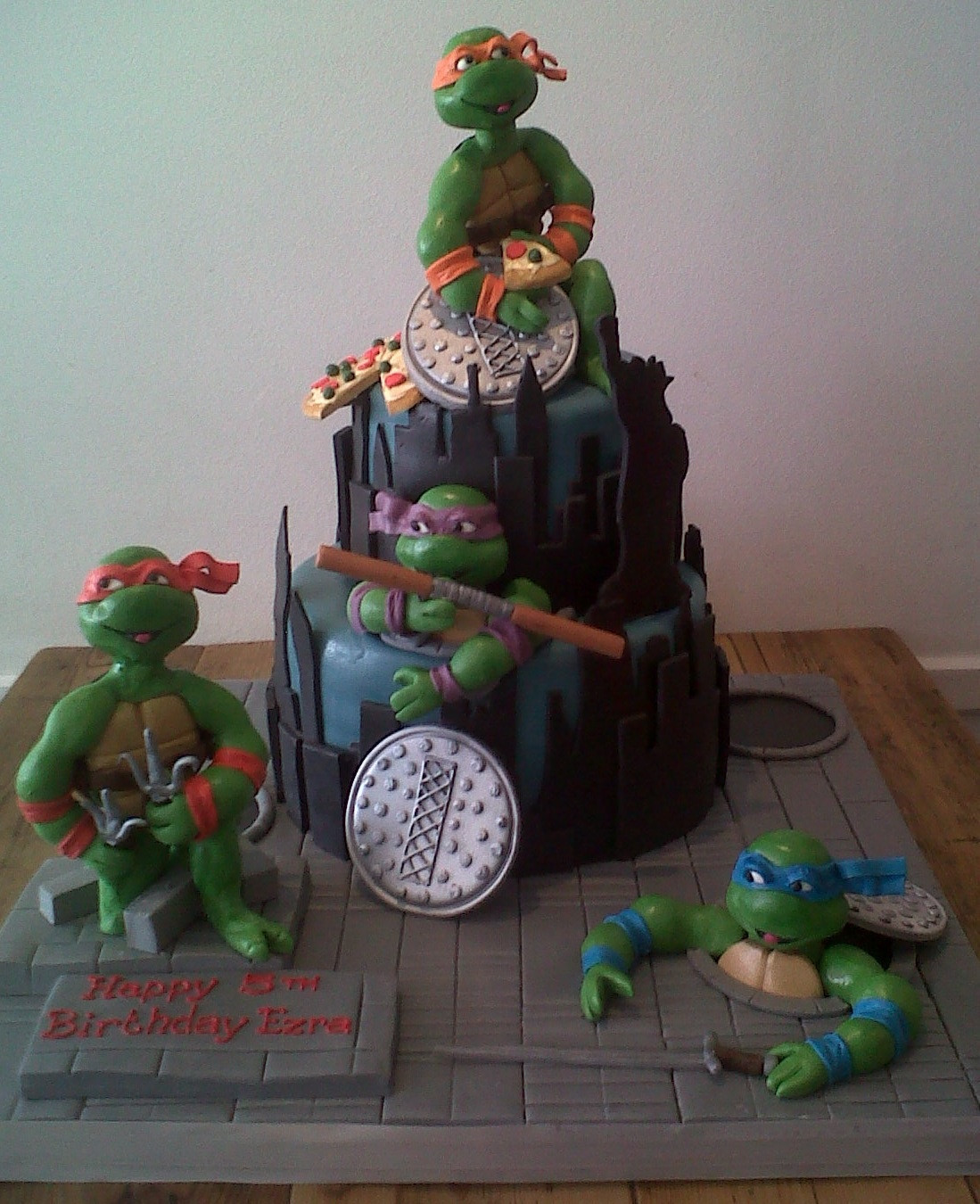 Ninja Turtle Birthday Cake
 Teenage Mutant Ninja Turtles Birthday Cake