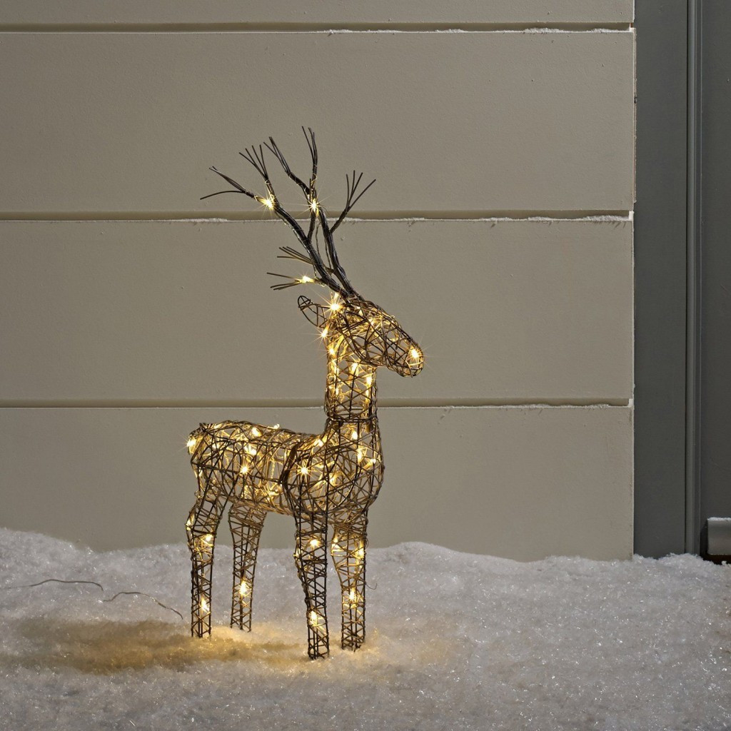 Outdoor Christmas Reindeer
 Outdoor Standing Reindeer Pre lit with Warm White LEDs