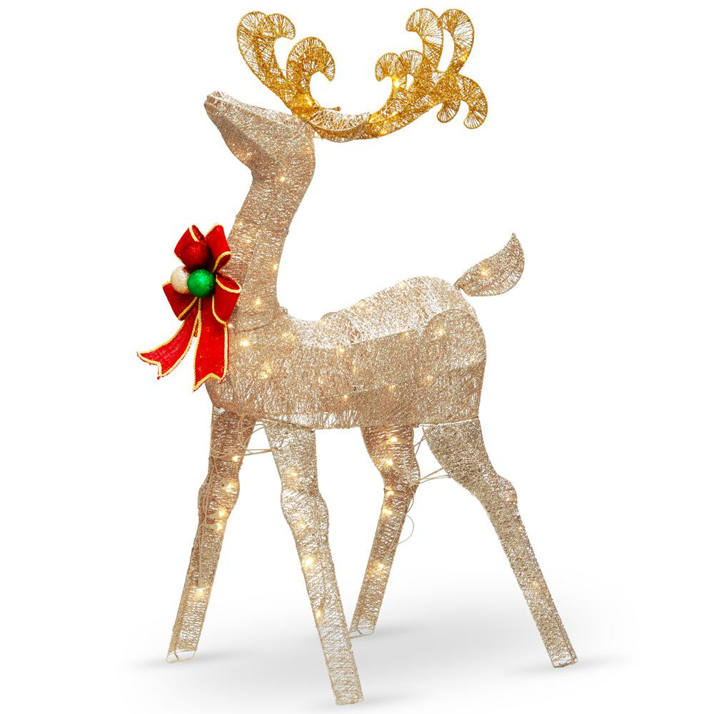 Outdoor Christmas Reindeer
 National Tree pany 48 in Reindeer Decoration with