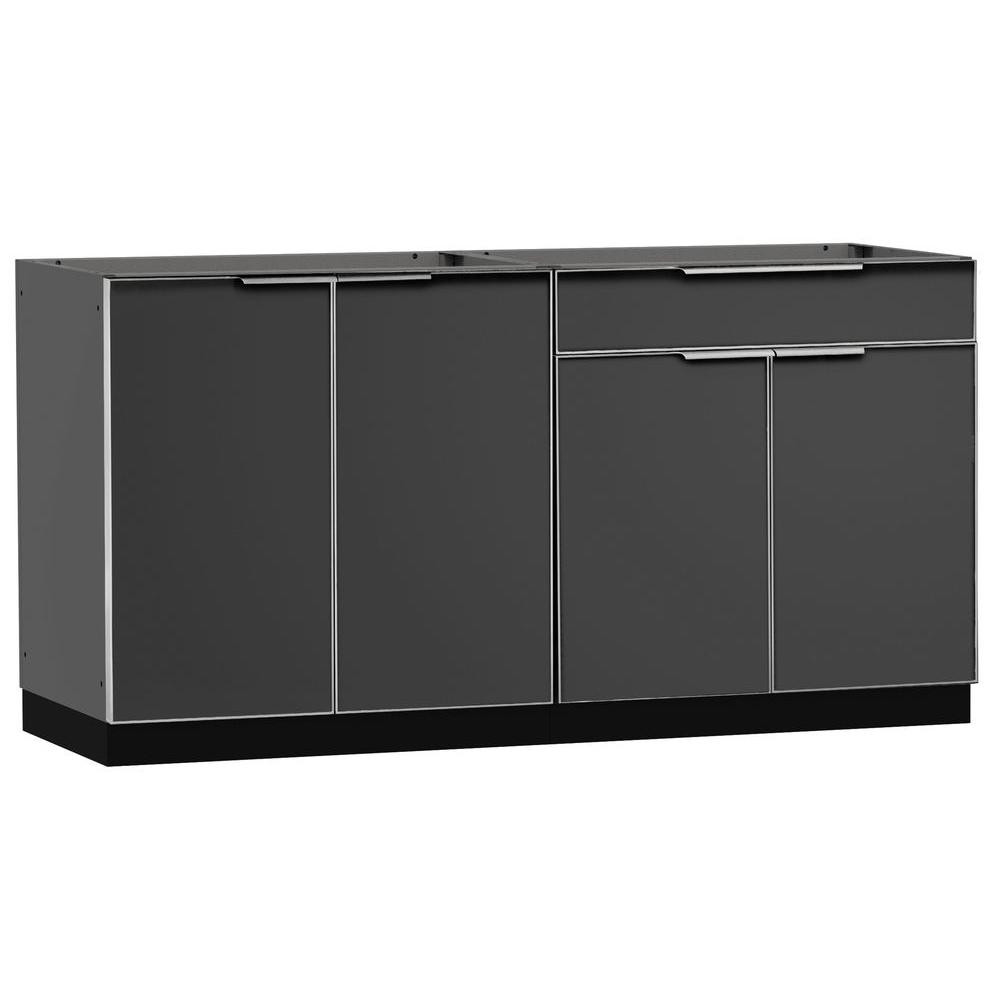 Outdoor Kitchen Storage
 NewAge Products Aluminum Slate 2 Piece 64x23x36 in