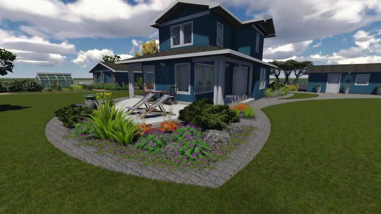 Outdoor Landscape Layout
 3D Garden Design