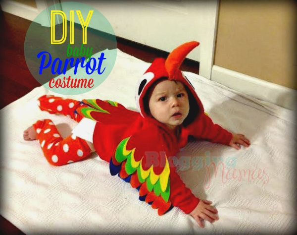 Parrot Costume DIY
 DIY Parrot Costume for Baby [with Free Templates]