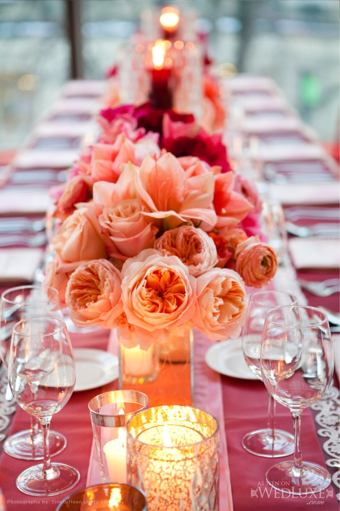 Peach Color Wedding
 Your Wedding in Colors Peach and Red Arabia Weddings
