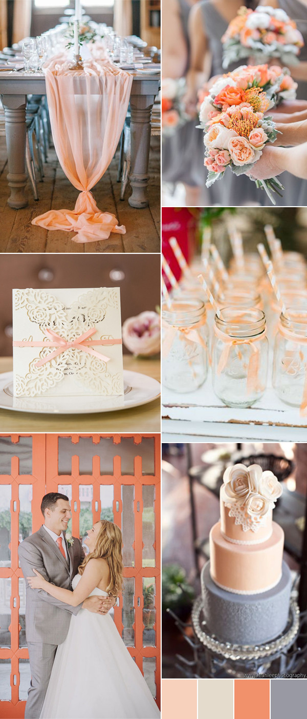 Peach Color Wedding
 The Top 8 Peach Wedding Colors binations Trends for