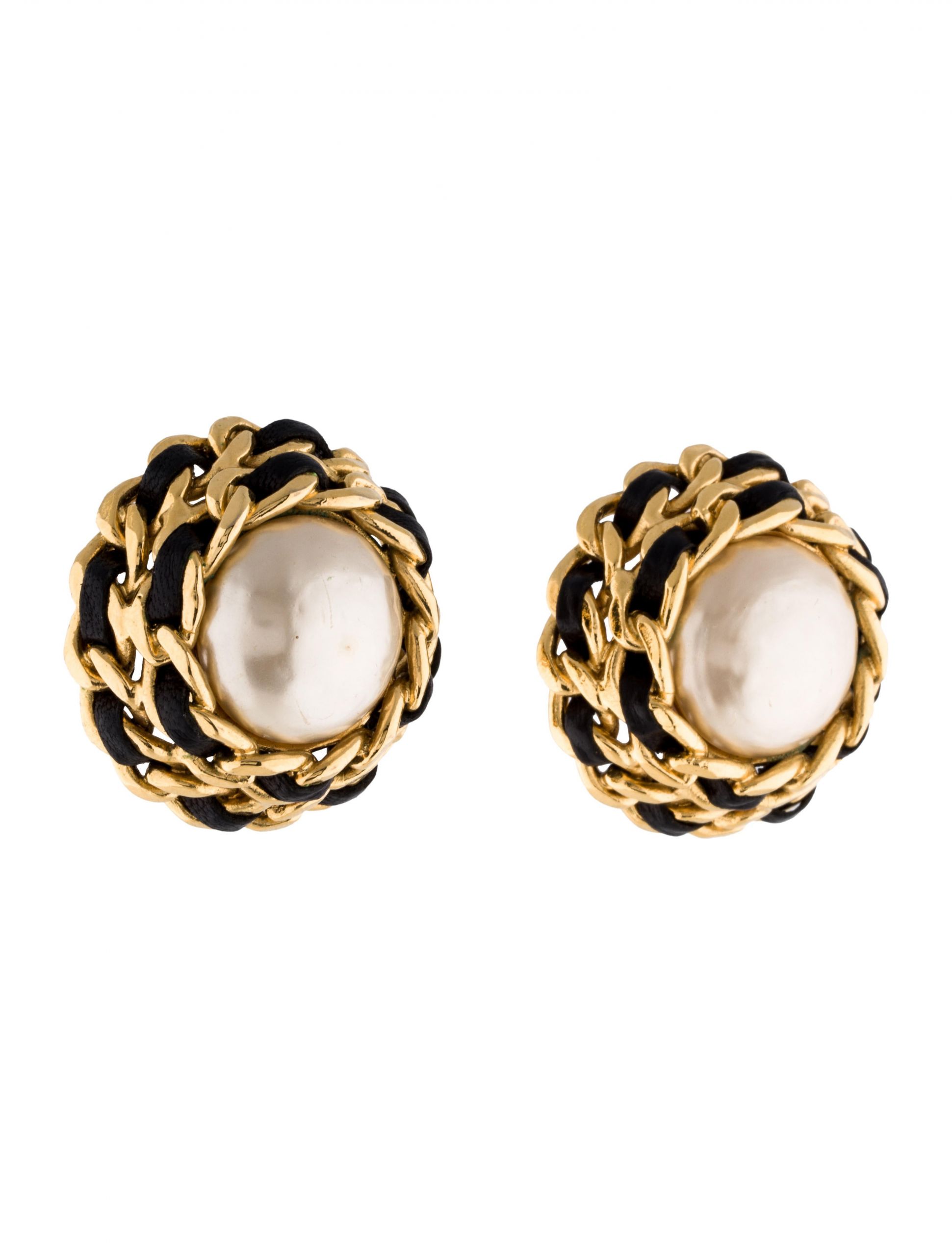 Pearl Earring Studs
 Chanel Faux Pearl Stud Earrings Earrings CHA