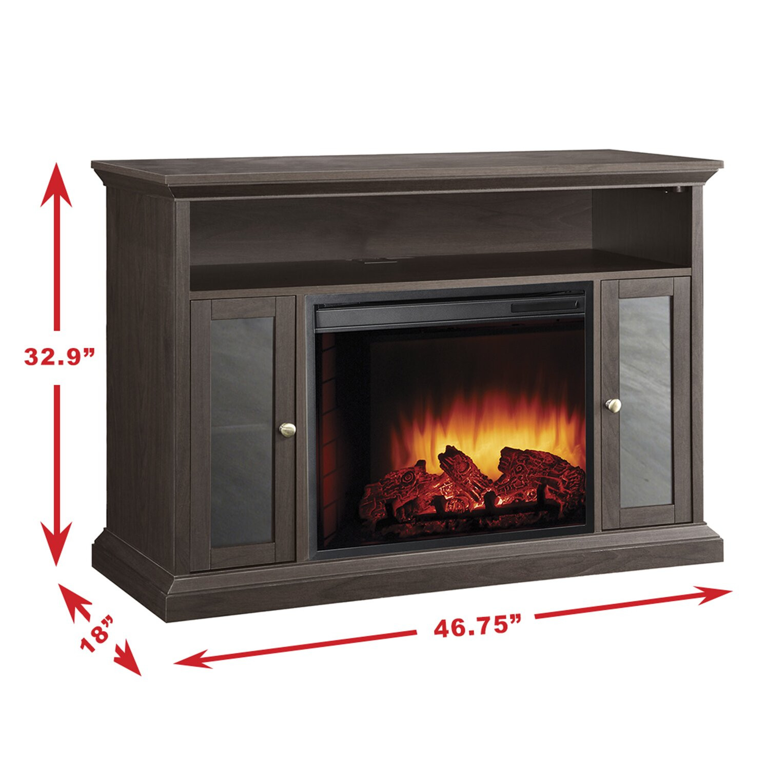 Pleasant Hearth Electric Fireplace
 Pleasant Hearth Riley Media Cabinet and Electric Fireplace