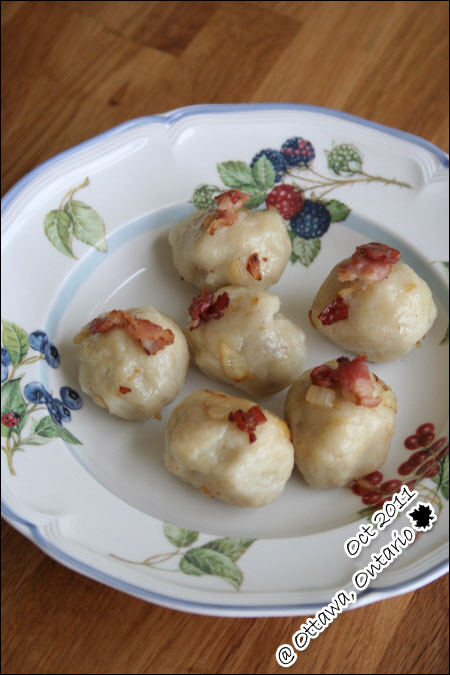 Polish Potato Dumplings
 Heavenly Palate [Pyzy] Toothsome Polish potato dumplings
