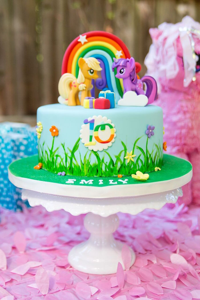 Pony Birthday Party Ideas
 Kara s Party Ideas Glam Floral My Little Pony Birthday