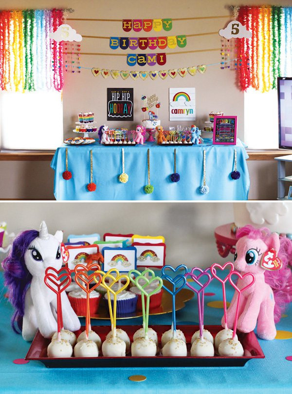 Pony Birthday Party Ideas
 Rainbow Dash My Little Pony Birthday Party Hostess with