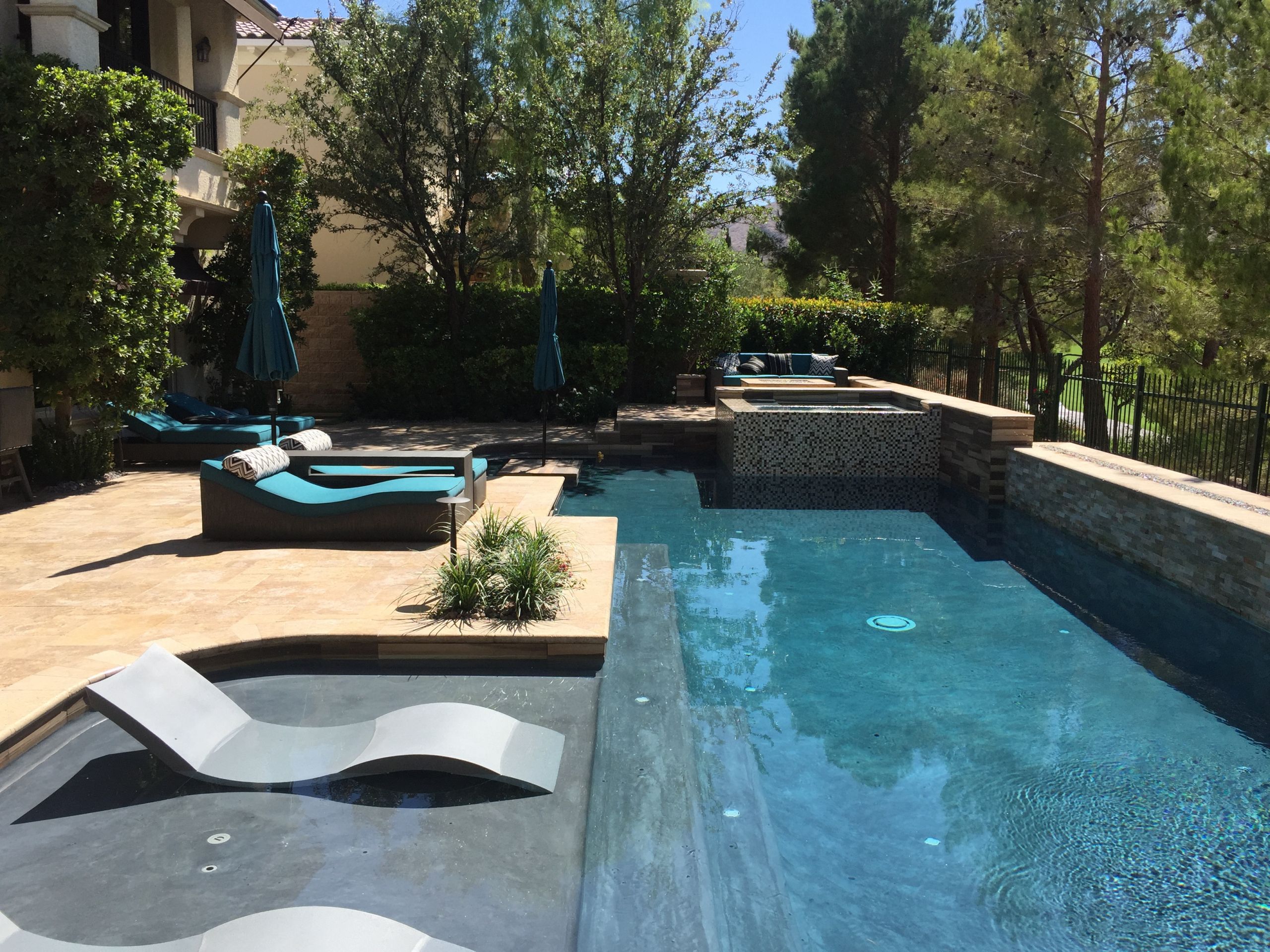 Pool Landscape Design
 Backyard Resort Las Vegas pool design pool contractor