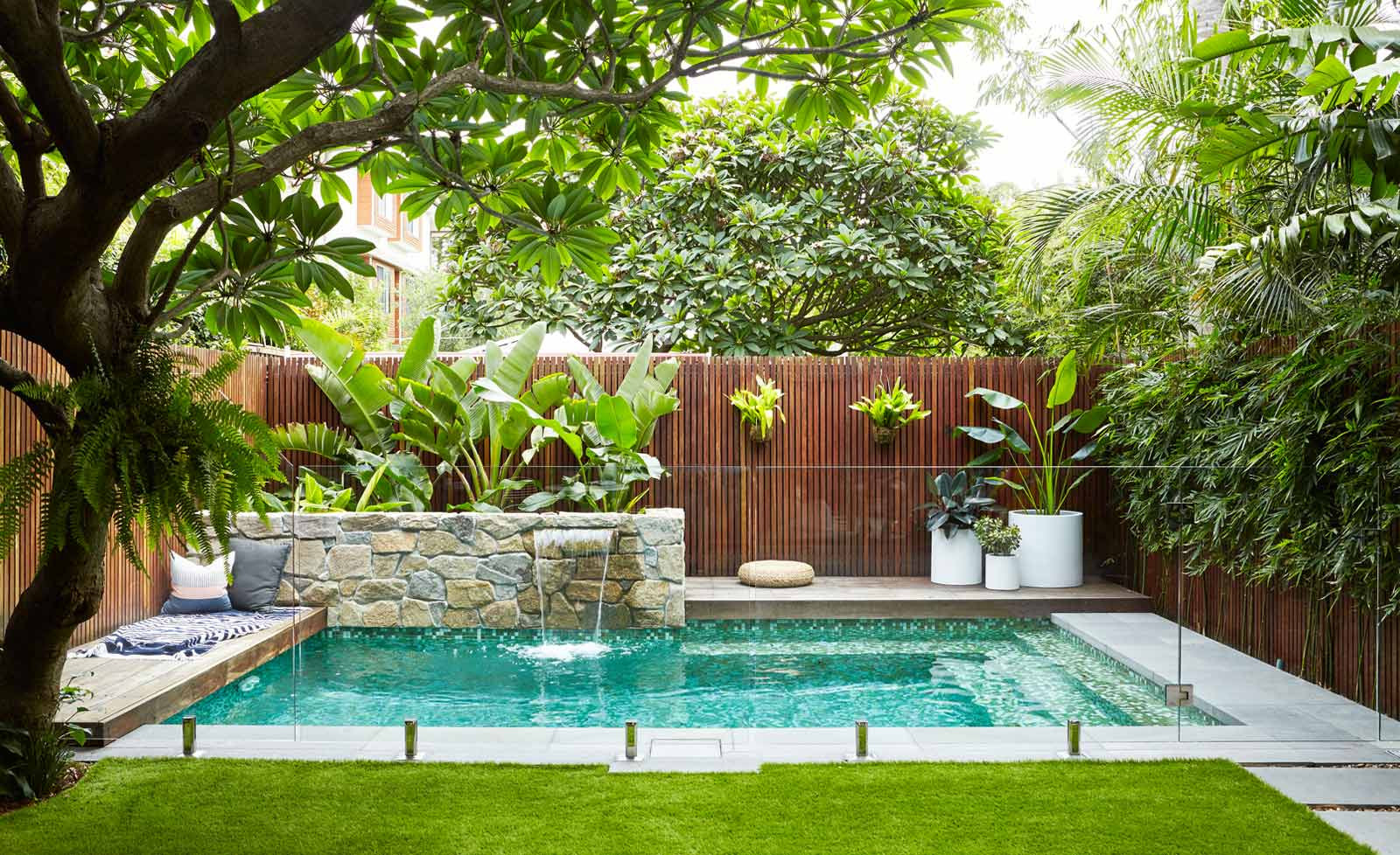 Pool Landscape Design
 Trees South Africa Landscapingwith trees around a