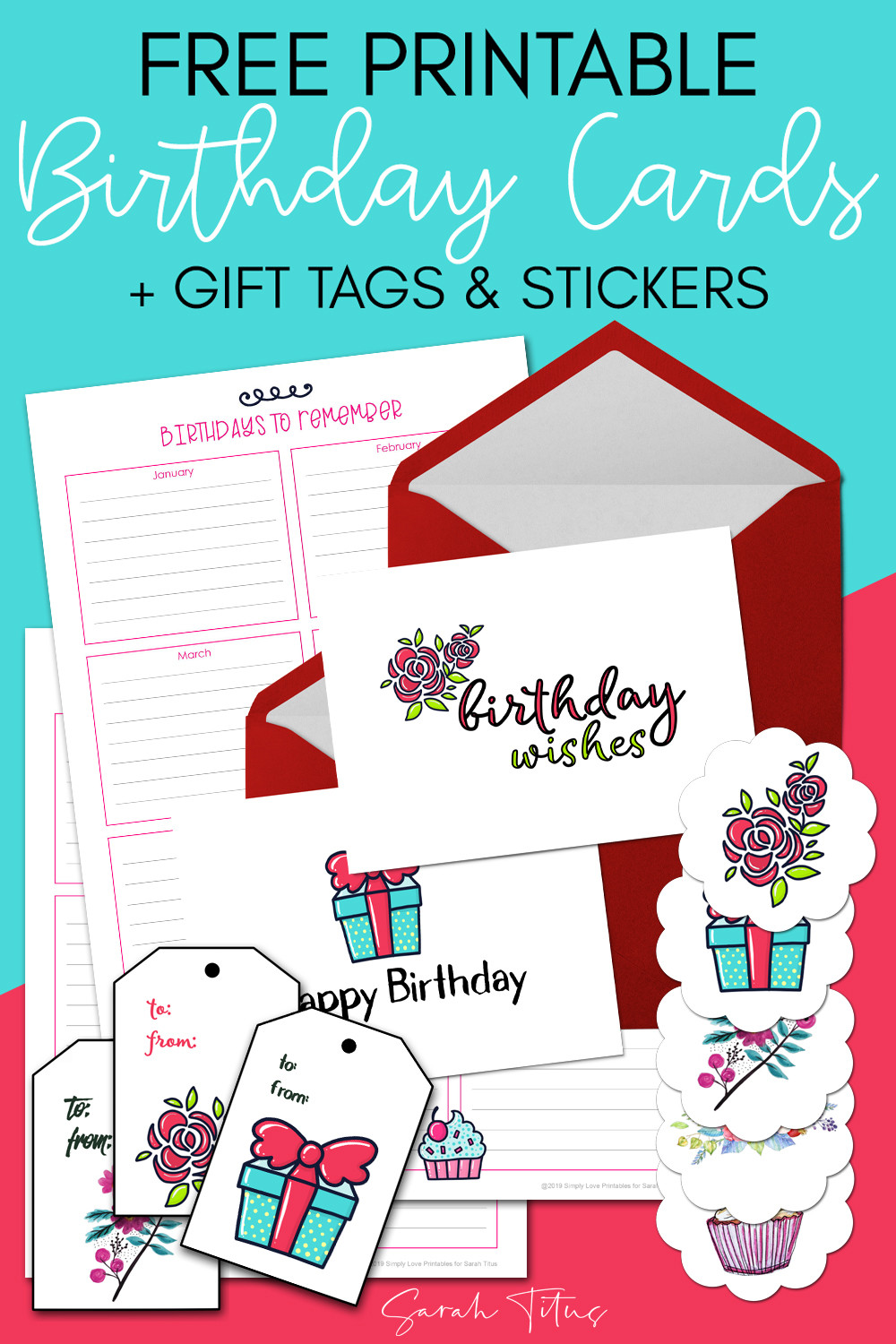 Print Birthday Cards
 Free Printable Birthday Cards Gift Tags & Stickers