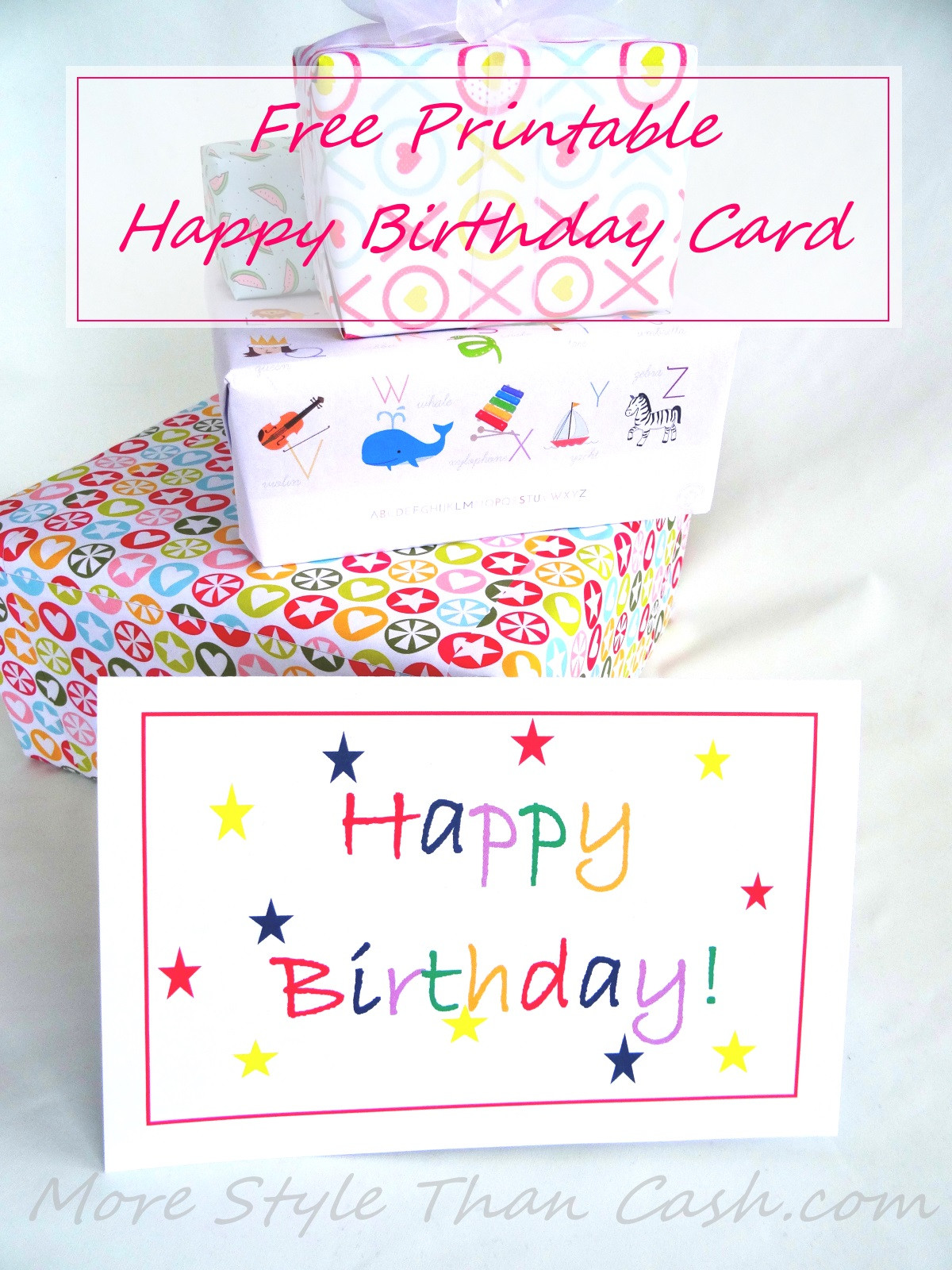 Print Birthday Cards
 Free Printable Birthday Card