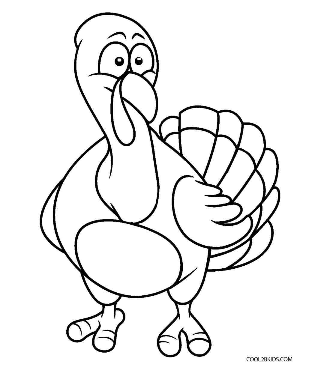 Printable Coloring Sheets For Preschoolers
 Free Printable Turkey Coloring Pages For Kids