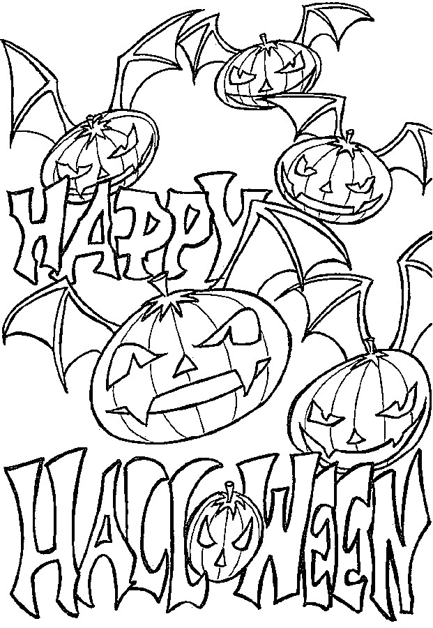 Printable Halloween Coloring Pages
 Halloween Pumpkin Coloring Pages for Kids