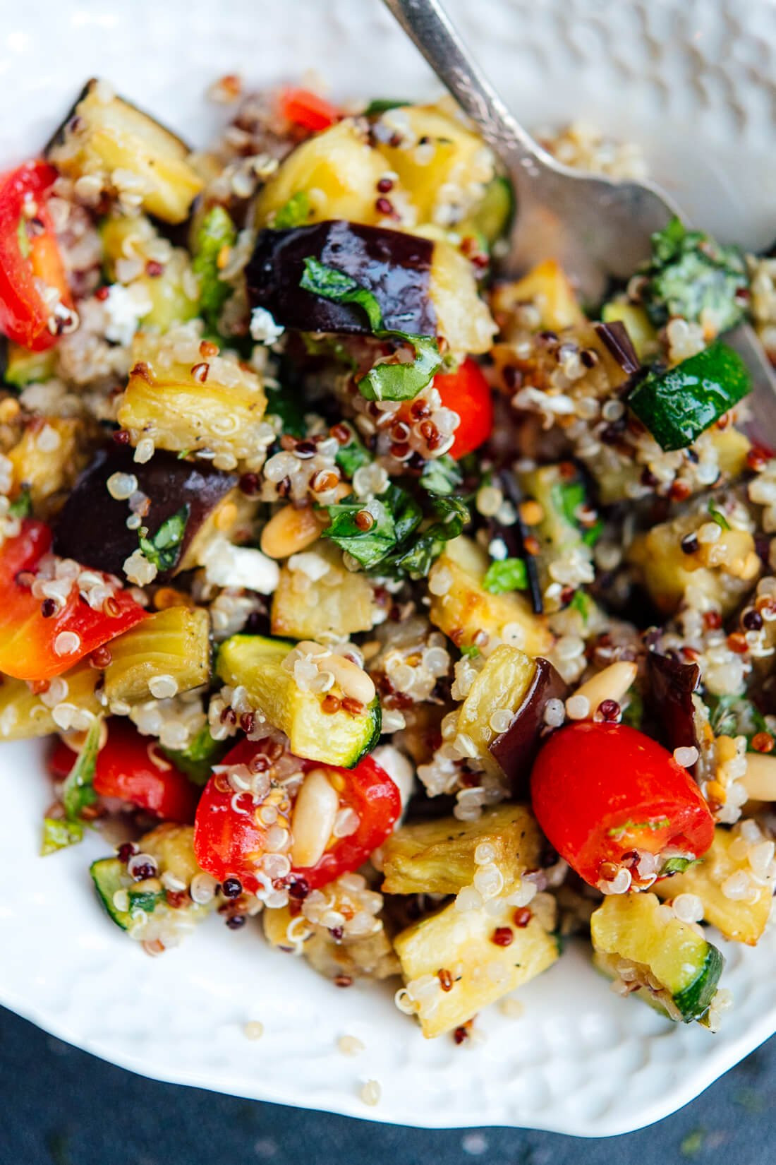 Quinoa Vegetable Recipes
 Mediterranean Quinoa Salad with Roasted Ve ables