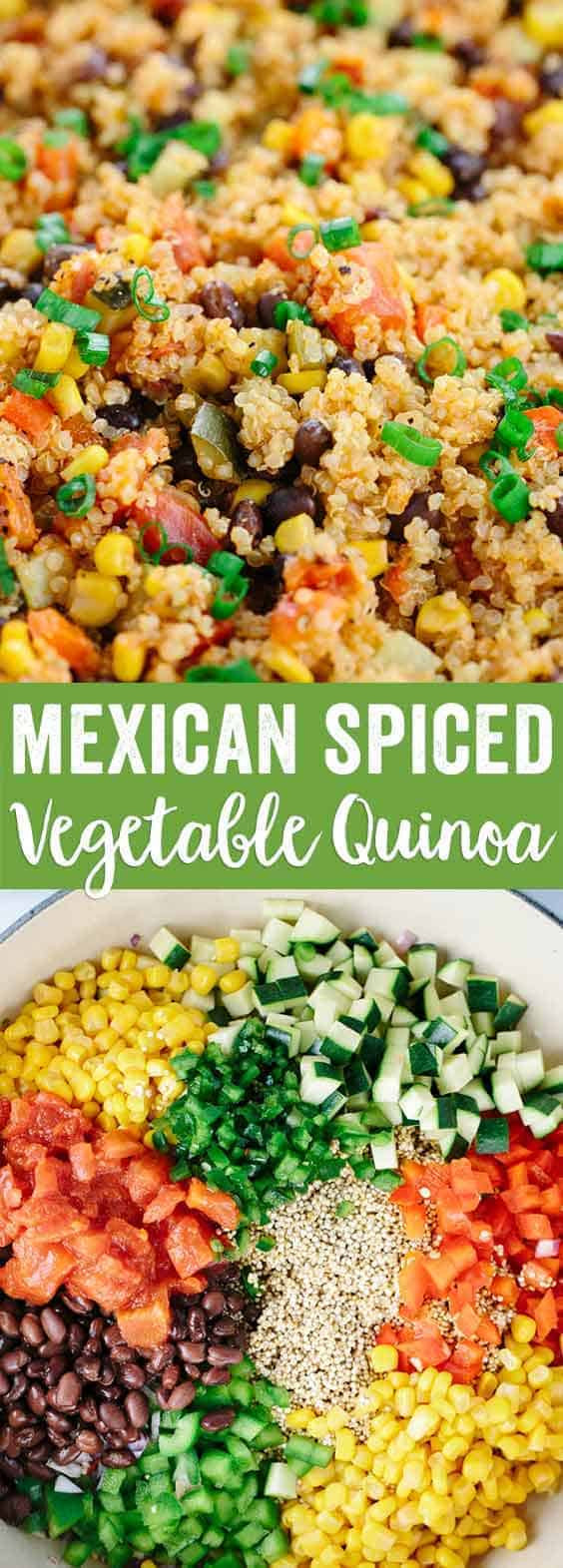 Quinoa Vegetables Recipe
 e Pot Mexican Spiced Ve able Quinoa Jessica Gavin