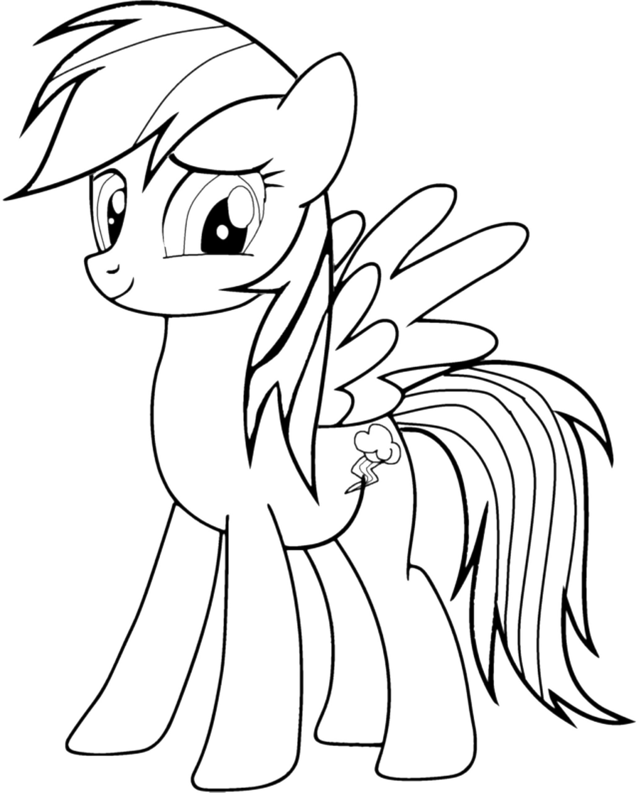 Rainbow Coloring Pages Free Printable
 Rainbow Dash Coloring Pages Best Coloring Pages For Kids