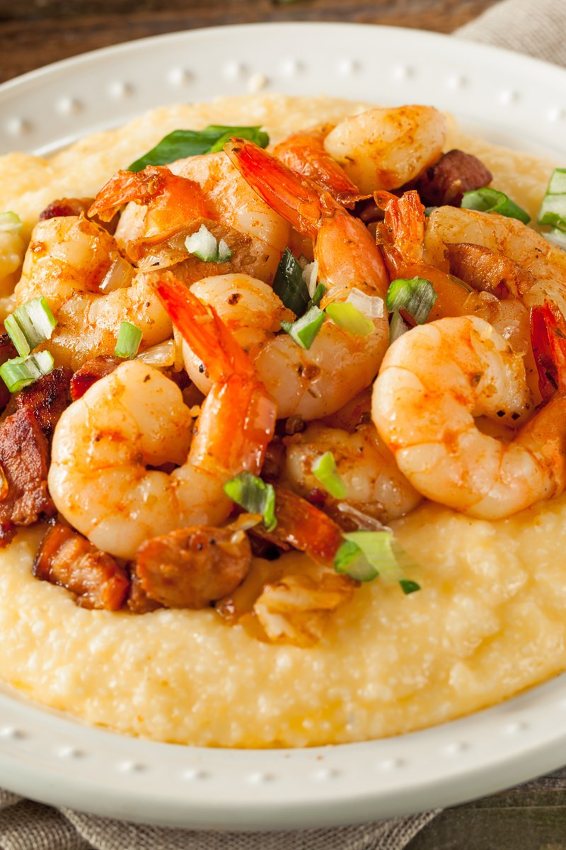 Recipes For Shrimp And Grits
 Shrimp and Cheddar Grits with Bacon