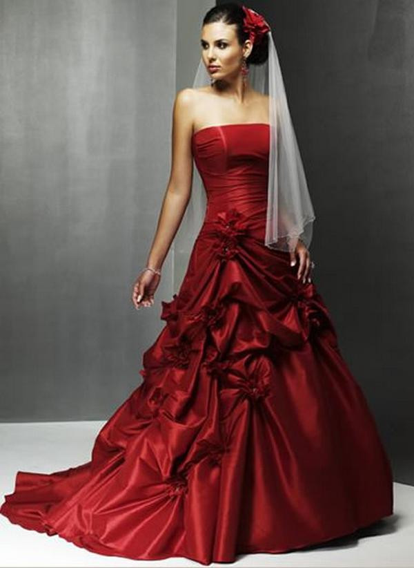 Red Wedding Dresses
 Red Wedding Dresses