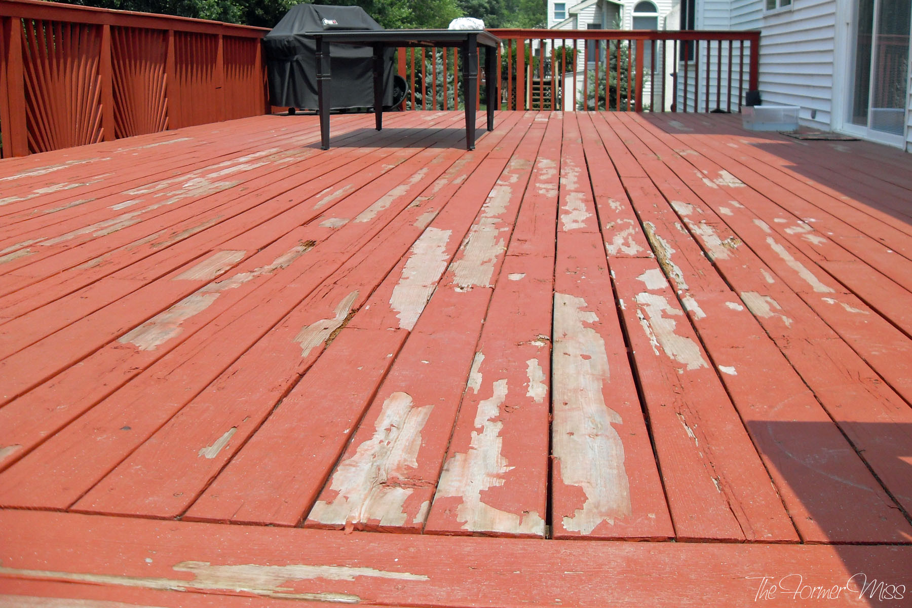 Repainting A Deck
 A Deck Makeover… part 2 – The Former Miss
