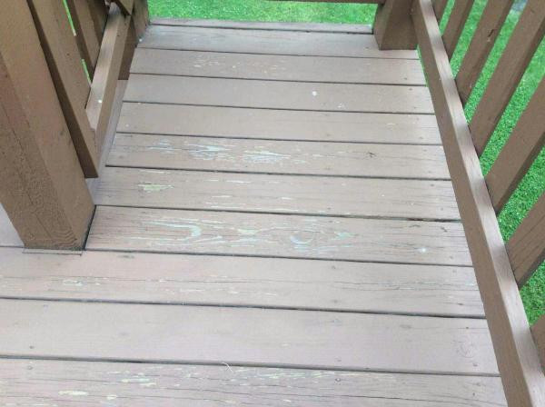 Repainting A Deck
 Repaint or stain previously painted deck DoItYourself