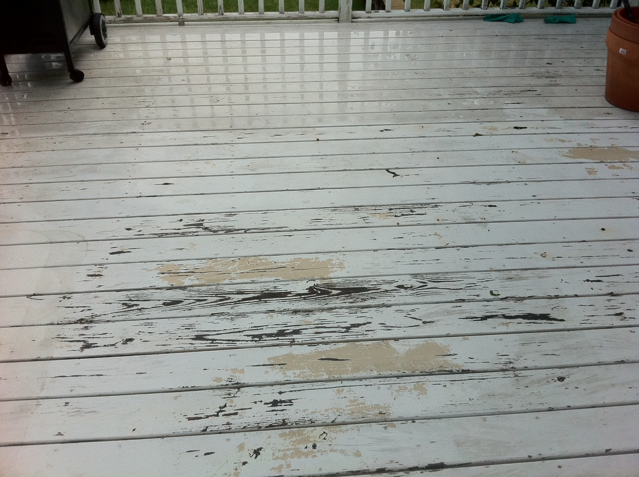 Repainting A Deck
 I have a deck that is painted The paint is peeling This