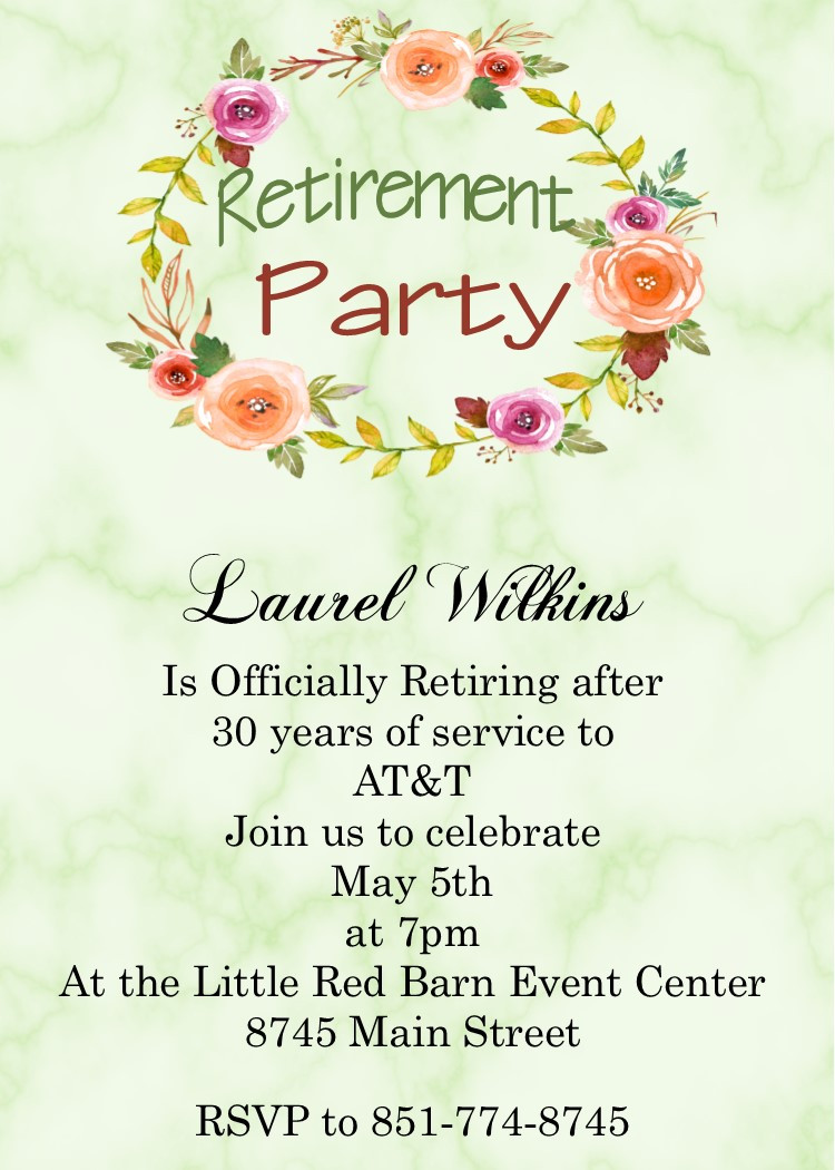 Retirement Party Invitation Ideas
 100 Retirement Party Invitations guests cant resist