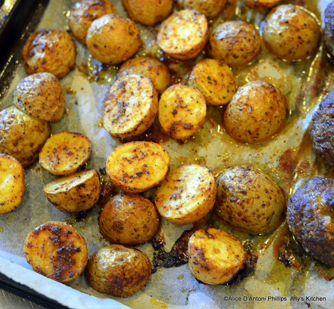 Roasted Baby Gold Potatoes
 Ras el Hanout Roasted Baby Gold Potatoes with Labneh Sauce