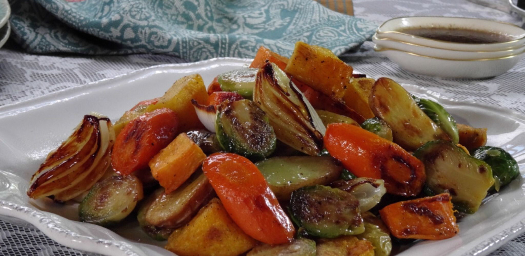 Roasted Vegetables With Balsamic Glaze
 Roasted Ve ables with Balsamic Glaze Recipe