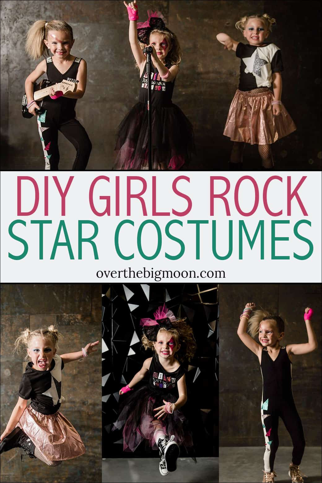Rock Costume DIY
 DIY Girls Rock Star Costumes Over The Big Moon